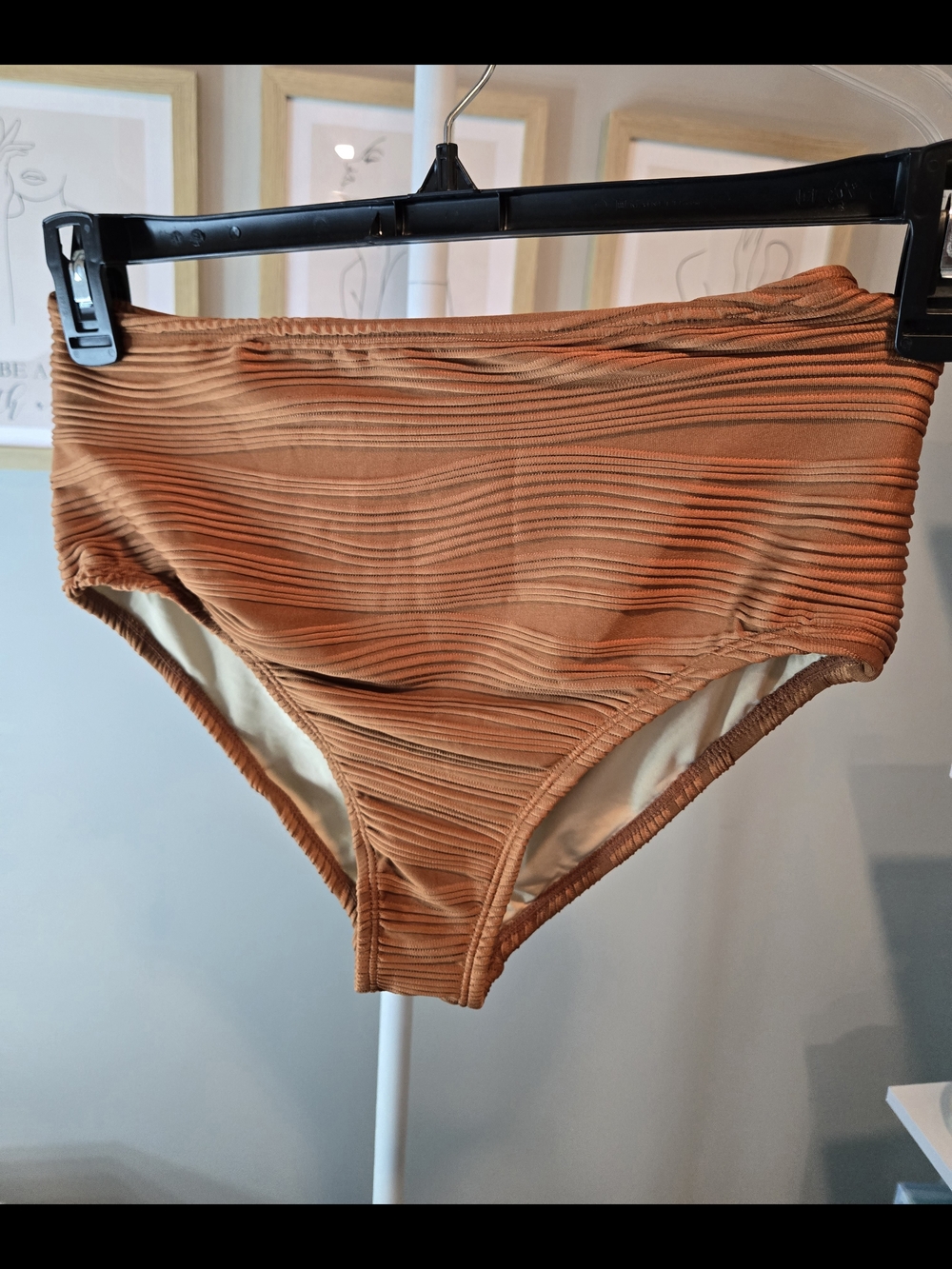 🌞⛱️👙New Gorgeous Ribbed Copper Bikini With Metal Hardware - Picture 6 of 10